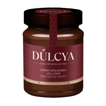 Crema tartinabila cu ALUNE DE PADURE, Cacao si Stevia (fara zahar, fara gluten, fara ulei de palmier, vegan) 200g - DULCYA