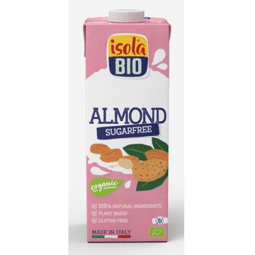ECO Bautura din migdale neindulcita, fara gluten, Isola Bio 1L