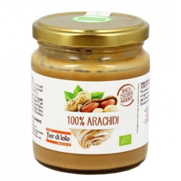 ECO Crema de arahide, fara gluten, fara zahar, Fior di Loto 200g