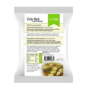 Gris fara carbohidrati (fara gluten) 60g - NoCarb