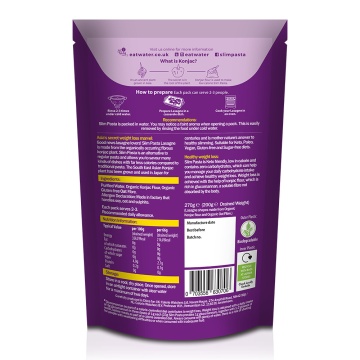 Lasagna din konjac BIO 270g (vegan, fara carbohidrati, fara gluten, keto) - Slim Pasta - Img 3