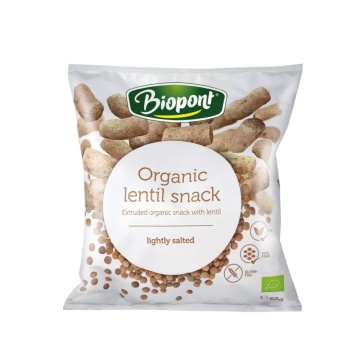 Pufuleti din linte ECO usor sarati (fara gluten, vegan) 65g - Biopont