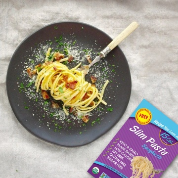 Spaghetti din faina de konjac BIO 270g (vegan, fara carbohidrati, fara gluten, keto) - Slim Pasta - Img 4