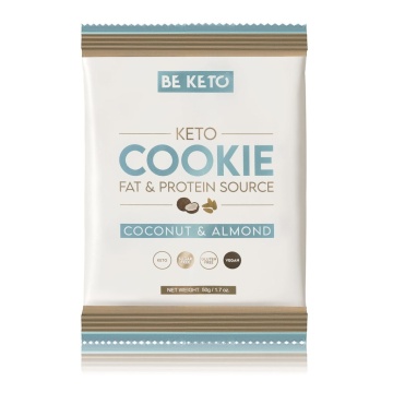 Biscuite Keto cu cocos si migdale (fara zahar, lowcarb, fara gluten) 50g - BE KETO