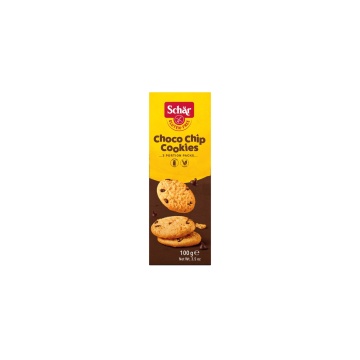 Biscuiti cu fulgi de ciocolata Choco Chip (fara gluten, fara lactoza, vegani) 100 g - Schar