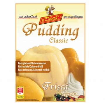 Budinca cu aroma de frisca (fara zahar, fara gluten) 42g - Desert
