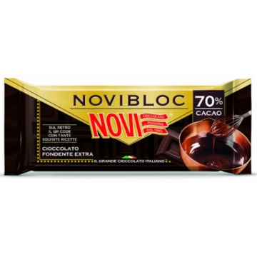 Ciocolata neagra 70% cacao (fara gluten) 140g - Novi