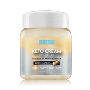Crema tartinabila KETO Queen Macadamia + MCT (fara zahar, fara gluten, vegan) 250g - BE KETO