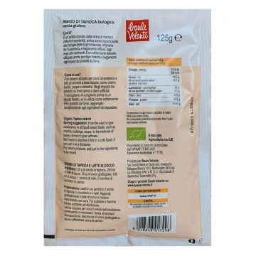 ECO Amidon de tapioca, fără gluten, Baule Volante 125g - Img 2