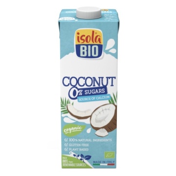 ECO Bautura din nuca de cocos, 0% zaharuri, fara gluten, Isola Bio 1L - Img 2