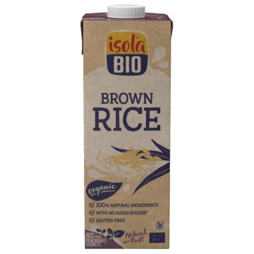 ECO Bautura din orez brun (integral), fara gluten, Isola Bio 1L