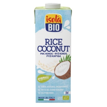 ECO Bautura din orez cu nuca de cocos, fara gluten, Isola Bio 1L - Img 4