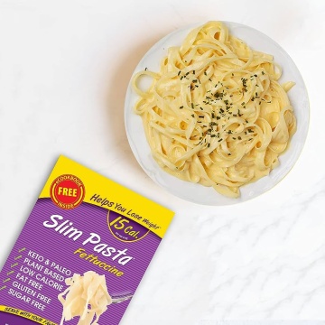 Fettucini din faina de konjac 9kcal. BIO 270g (vegan, fara carbohidrati, fara gluten, keto) - Slim Pasta - Img 4