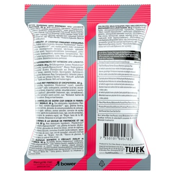Jeleuri mix cu aroma de zmeura si lemn-dulce sarat cu Stevia, SALT N BERRY (fara zahar, fara gluten) 80g - TWEEK - Img 2
