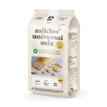 Mix de faina Universala imbogatita cu Prebiotic Inulina de Cicoare (fara gluten, fara factoza, fara soia) 1 kg - It's us