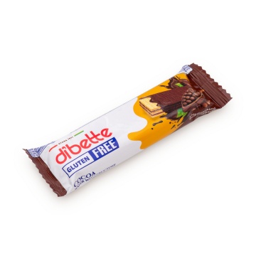 Napolitana glazurata cu cacao (fara zahar, fara gluten) 26g - Dibette - Img 2