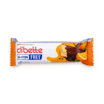 Napolitana glazurata cu portocala (fara zahar, fara gluten) 26g - Dibette