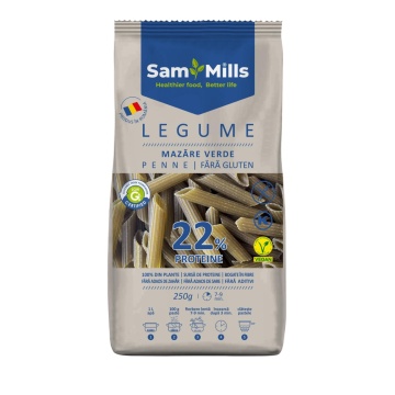 Penne proteice din mazare (fara gluten) 250g - SamMills