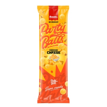 Pufuleti cu aroma de Cheddar PARTY BALLS (fara gluten) 300g - Bonabo