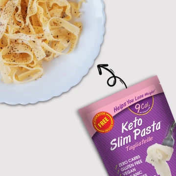 Tagliatelle din faina de konjac BIO 270g (vegan, fara carbohidrati, fara gluten, keto) - Slim Pasta - Img 2