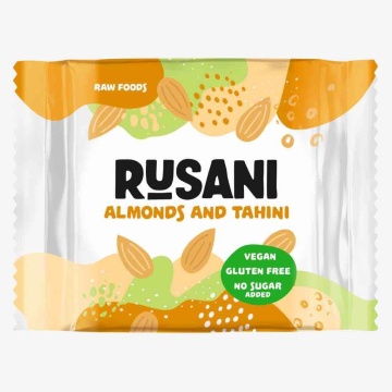 Baton natural Migdale si Tahini (fara zahar, fara gluten, vegan) 40g - Rusani