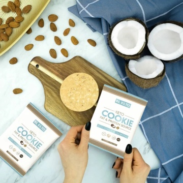 Biscuite Keto cu cocos si migdale (fara zahar, lowcarb, fara gluten) 50g - BE KETO - Img 2