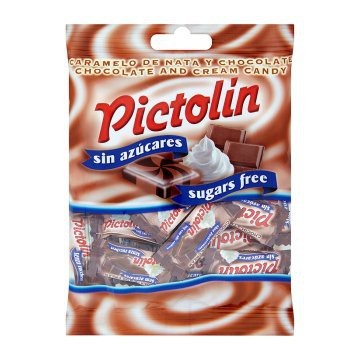 Bomboane dietetice cu gust de ciocolata si frisca (fara zahar, gluten) 65g - Pictolin