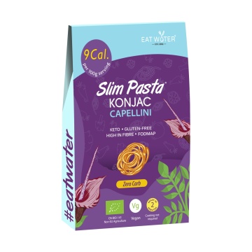 Capellini din faina de konjac BIO 270g (vegan, fara carbohidrati, fara gluten, keto) - Slim Pasta