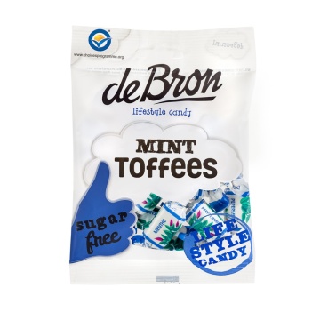 Caramele moi cu menta (fara zahar, fara gluten) 90g - DeBron