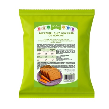 Mix pentru chec cu MORCOVI (lowcarb, fara zahar, fara gluten, keto) 85g - NoCarb