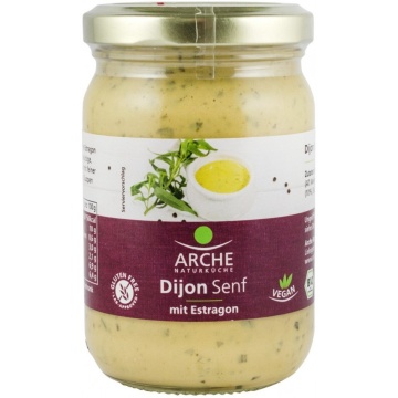 Mustar dijon BIO cu tarhon (fara zahar, vegan, fara gluten) 200ml - ARCHE