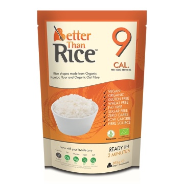Orez Eco din Konjac (fara gluten, low carb, keto, vegan) 385g - Better Than Foods