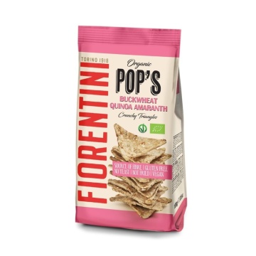 Snack ECO din porumb cu hrisca, quinoa si amarant (fara zahar, fara gluten, vegan) 80g - Fiorentini