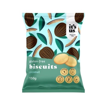 Biscuiti cu Cocos (fara gluten, fara soia, vegani) 150g - It's us