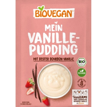 Budinca cu vanilie bourbon Eco (fara gluten, zahar, lactoza, vegan) 36g - BioVegan