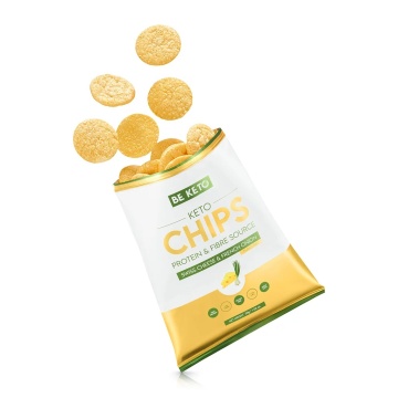 Chips KETO proteic Swiss Cheese & French Onion (fara zahar, fara gluten) 30g - BE KETO - Img 2