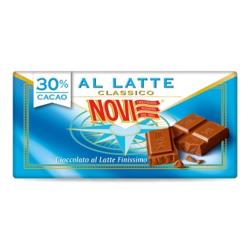 Ciocolata cu lapte extra fina 30% cacao (fara gluten) 100g - Novi