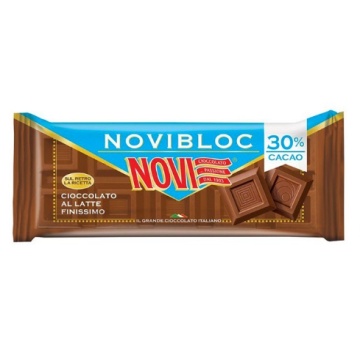Ciocolata cu lapte extra fina 30% cacao (fara gluten) 150g - Novi
