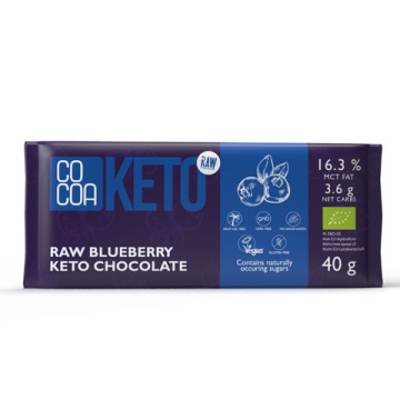 Ciocolata ECO cu afine (fara zahar, fara gluten, keto, vegan) 40G COCOA
