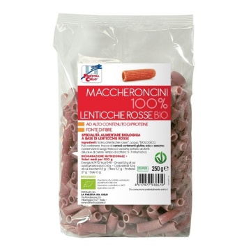 ECO Paste Maccheroncini din linte rosie 100%, fara gluten, Finestra Sul Cielo 250g - Img 2