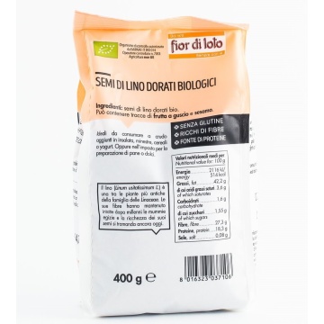 ECO Seminte de in auriu, fara gluten, Fior di Loto 400g - Img 2