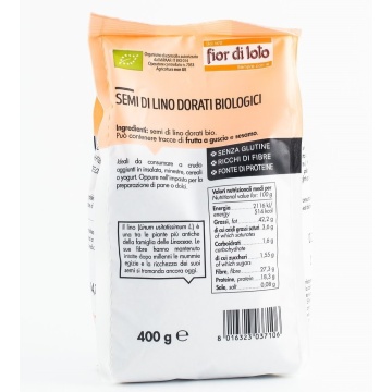 ECO Seminte de in auriu, fara gluten, Fior di Loto 400g - Img 3