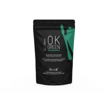 Indulcitor natural cu Stevia 1:2 (fara gluten, low carb, keto) 250g - OK GREEN