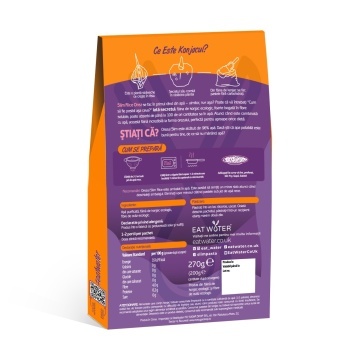 Paste sub forma de Orez din faina de konjac BIO 270g (vegan, fara carbohidrati, fara gluten, keto) - Slim Rice - Img 2