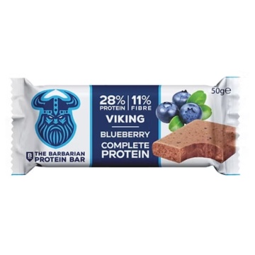Baton proteic ECO cu Afine (fara zahar, fara gluten, vegan) 50g - The Barbarian Raw Bar