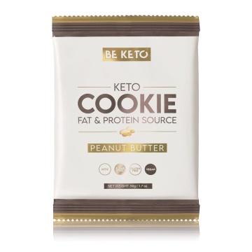 Biscuite KETO cu unt de arahide (fara zahar, vegan, fara gluten) 50g - BE KETO