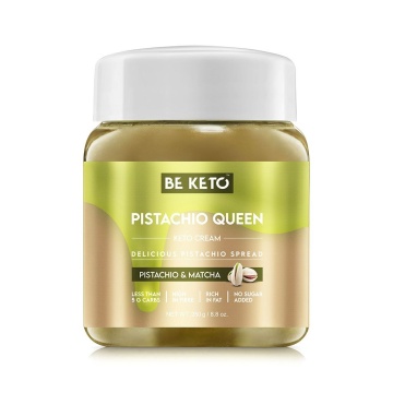 Crema tartinabila KETO Queen FISTIC + MCT (fara zahar, fara gluten, vegan) 250g - BE KETO