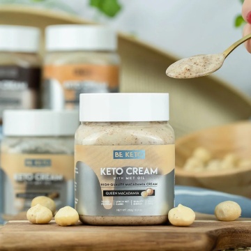 Crema tartinabila KETO Queen Macadamia + MCT (fara zahar, fara gluten, vegan) 250g - BE KETO - Img 2
