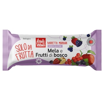 ECO Baton moale de mere si fructe de padure, Solo da Frutta, fara gluten, Baule Volante 30g