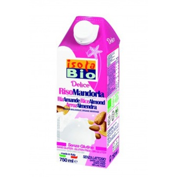ECO Bautura din orez cu migdale, fara gluten, Isola Bio 1L - Img 2